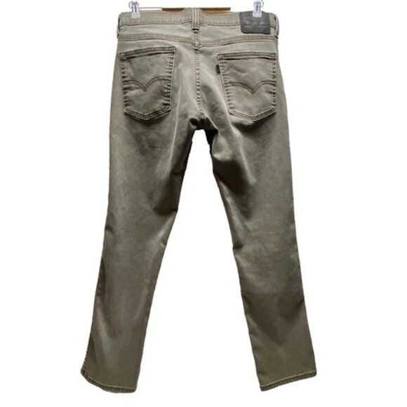 Levi's 511 Slim Fit Men's Jeans 34x32 LEVI Strauss Grey Stretch 5 Pocket GUC - Picture 7 of 15